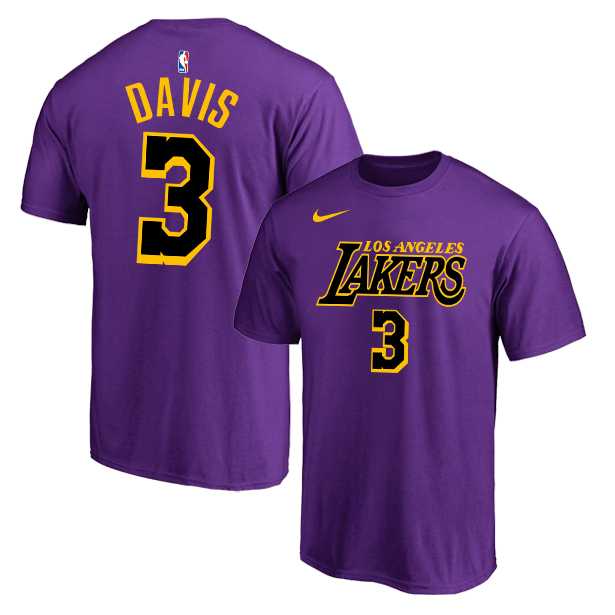 Los Angeles Lakers 3 Anthony Davis Purple City Edition Nike T-Shirt,We sell and wholesale Los Angeles Lakers 3 Anthony Davis Purple City Edition Nike T-Shirt on line form chian!